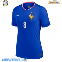 Camisa de time de futebol França Aurelien Tchouameni #8 Replicas 1º Equipamento Feminina Europeu 2024 Manga Curta